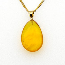 画像をギャラリービューアに読み込む, 久慈原産琥珀ペンダント