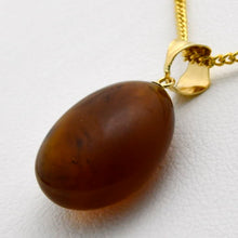 画像をギャラリービューアに読み込む, 久慈原産琥珀ペンダント