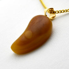 画像をギャラリービューアに読み込む, 久慈原産琥珀ペンダント