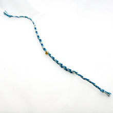 画像をギャラリービューアに読み込む, アマリンミサンガ(久慈産原石削り出し琥珀付)