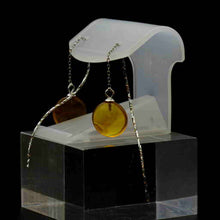 画像をギャラリービューアに読み込む, 久慈原産琥珀ピアス