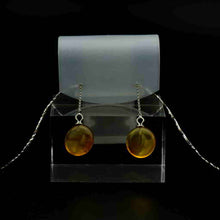 画像をギャラリービューアに読み込む, 久慈原産琥珀ピアス