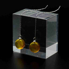 画像をギャラリービューアに読み込む, 久慈原産琥珀ピアス