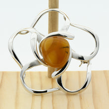 画像をギャラリービューアに読み込む, 久慈原産琥珀ブローチ