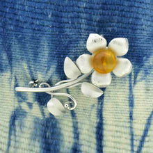 画像をギャラリービューアに読み込む, 久慈原産琥珀ブローチ