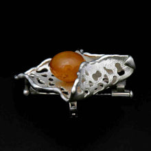 画像をギャラリービューアに読み込む, 久慈原産琥珀ブローチ
