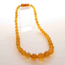 画像をギャラリービューアに読み込む, 久慈原産琥珀ネックレス
