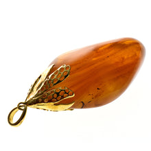 画像をギャラリービューアに読み込む, 久慈原産琥珀ペンダント