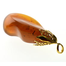 画像をギャラリービューアに読み込む, 久慈原産琥珀ペンダント