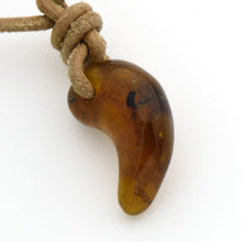 画像をギャラリービューアに読み込む, 久慈原産琥珀ペンダント