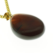 画像をギャラリービューアに読み込む, 久慈原産琥珀ペンダント