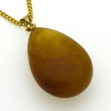 画像をギャラリービューアに読み込む, 久慈原産琥珀ペンダント
