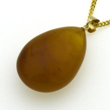 画像をギャラリービューアに読み込む, 久慈原産琥珀ペンダント