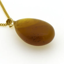 画像をギャラリービューアに読み込む, 久慈原産琥珀ペンダント