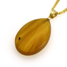 画像をギャラリービューアに読み込む, 久慈原産琥珀ペンダント