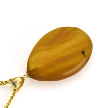 画像をギャラリービューアに読み込む, 久慈原産琥珀ペンダント