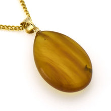 画像をギャラリービューアに読み込む, 久慈原産琥珀ペンダント