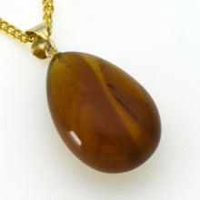 画像をギャラリービューアに読み込む, 久慈原産琥珀ペンダント