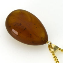 画像をギャラリービューアに読み込む, 久慈原産琥珀ペンダント