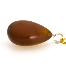 画像をギャラリービューアに読み込む, 久慈原産琥珀ペンダント