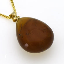 画像をギャラリービューアに読み込む, 久慈原産琥珀ペンダント