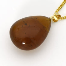 画像をギャラリービューアに読み込む, 久慈原産琥珀ペンダント