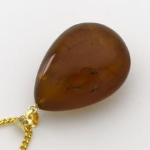 画像をギャラリービューアに読み込む, 久慈原産琥珀ペンダント
