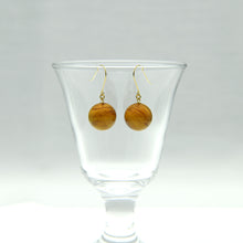 画像をギャラリービューアに読み込む, 久慈原産琥珀ピアス