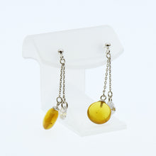 画像をギャラリービューアに読み込む, 久慈原産琥珀ピアス