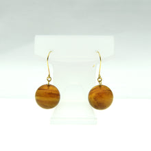 画像をギャラリービューアに読み込む, 久慈原産琥珀ピアス