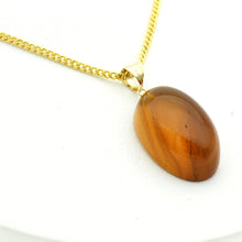 画像をギャラリービューアに読み込む, 久慈原産琥珀ペンダント