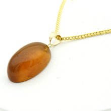 画像をギャラリービューアに読み込む, 久慈原産琥珀ペンダント