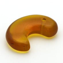 画像をギャラリービューアに読み込む, 久慈原産琥珀原石(研磨済)(勾玉)