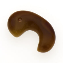 画像をギャラリービューアに読み込む, 久慈原産琥珀原石(研磨済)(勾玉)