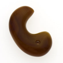 画像をギャラリービューアに読み込む, 久慈原産琥珀原石(研磨済)(勾玉)