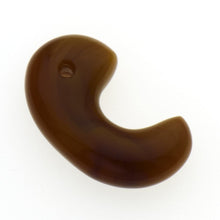 画像をギャラリービューアに読み込む, 久慈原産琥珀原石(研磨済)(勾玉)