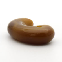 画像をギャラリービューアに読み込む, 久慈原産琥珀原石(研磨済)(勾玉)