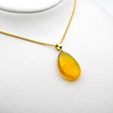 画像をギャラリービューアに読み込む, 久慈原産琥珀ペンダント
