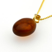 画像をギャラリービューアに読み込む, 久慈原産琥珀ペンダント
