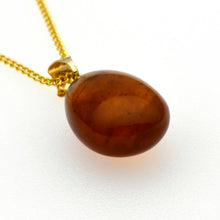 画像をギャラリービューアに読み込む, 久慈原産琥珀ペンダント

