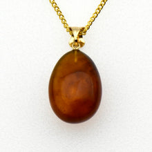 画像をギャラリービューアに読み込む, 久慈原産琥珀ペンダント
