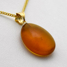 画像をギャラリービューアに読み込む, 久慈原産琥珀ペンダント
