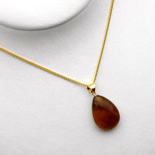 画像をギャラリービューアに読み込む, 久慈原産琥珀ペンダント
