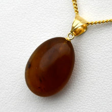 画像をギャラリービューアに読み込む, 久慈原産琥珀ペンダント
