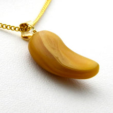 画像をギャラリービューアに読み込む, 久慈原産琥珀ペンダント
